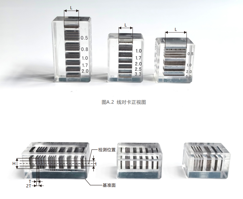 工業(yè)CT空間分辨率測(cè)試卡JJF 1596-2016
